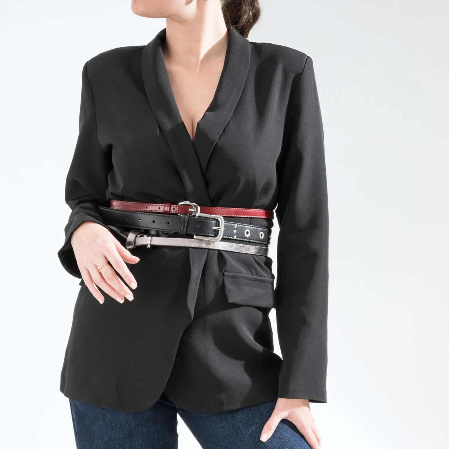 Texto Vestes & Gilets^Veste de costume e NOIR