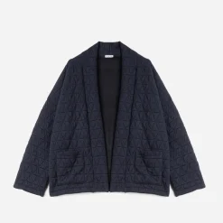 Texto Vestes & Gilets^Veste kimono matelassée MARINE